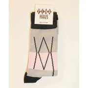 Socks Eddie Pink Grey 